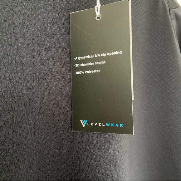 LEVELWEAR BLACK EVE ATHLETIC ACTIVE SPORT TOP/JACKET WITH SHOULDER ZIPPER, XL - Picture 6 of 10
